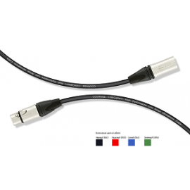 MrCable AIX-10-SC (COLOR) кабель соед. аудио, XLR (мама)  XLR (папа) /--10,0м--/; очень гибкий,