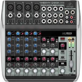 BEHRINGER XENYX Q1202USB-EU Пульт микшерный универсальный 12 каналов, USB/аудио интерфейс, микрофонн