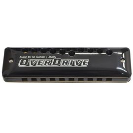 SUZUKI MR-300 A губная гармоника диатоническая Overdrive "A", 10 holes, пластиковый корпус, глянцев