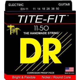 DR EH-11 TITE-FIT Heavy Комплект струн для 6-струнной электро-гитары. Основа - круглая, обмотка - ни