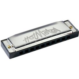 HOHNER Hot Metal C (M57201X), губная гармоника - корпус пластик ABS, крышки из нержавеющей стали. До