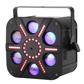 LED STAR CB-06 Эффект светодиодный многолучевой, 51х0,2Вт RGB, 5*8Вт R/G/B/W/A, ПДУ
