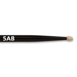 VIC FIRTH 5AB - барабанные палочки, тип 5A с деревянным наконечником, черного цвета, материал - гико