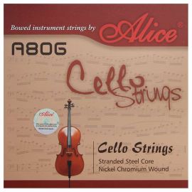 ALICE A806 Комплект струн для виолончели размером 4/4.