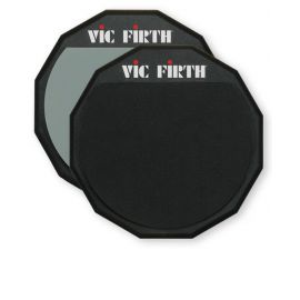 VIC FIRTH PAD12D двусторонний тренировоный пэд 30 см. Два вида покрытия - мягкое и жесткое для точно