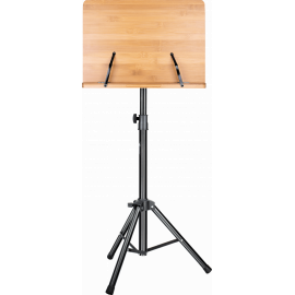 LUX SOUND MUS016 Пюпитр оркестровый, деревянная подставка, высота 80-150см, ширина 39см, высота 28см