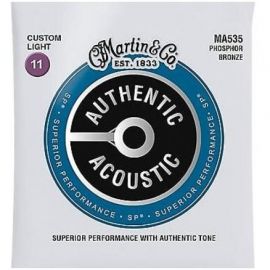 MARTIN MA535 AUTHENTIC НАБОР 6 СТРУН для гитары Акустик, Фосфор-Бронза, 011-052