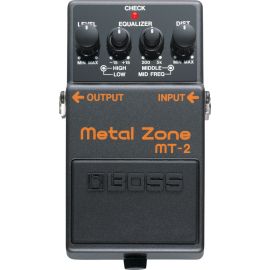 BOSS MT-2 гитарная педаль Уникальная педаль дисторшн с двойным регулятором гейна