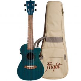 FLIGHT DUC380 CEQ TOPAZ укулеле концерт,со звукоснимателем Укулеле с вырезом (cutaway)