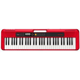 CASIO CT-S200RD Синтезатор, 61 клавиша фортепианного типа , 400 тембров, 77 стилей аккомпанемента, Dance Music Mode, Поддержка приложения Chordana Play , USB to host , Аудио вход