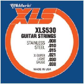 D'ADDARIO XLS530 Набор 6 струн для гитары электро сталь нерж. 008-039