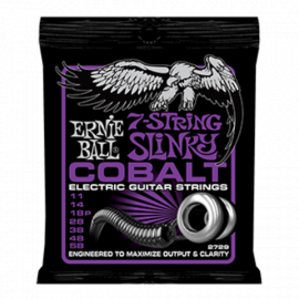 ERNIE BALL 2729 струны для 7стр. эл.гитары Cobalt Electric Power Slinky 7 (11-14-18p-28-38-48-58) об