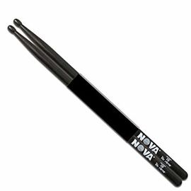 VIC FIRTH N2BB Палочки барабанные черные, орех с деревянным наконечником,  длина 16 1/4`, диаметр 0,