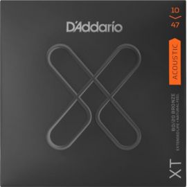 D'ADDARIO XTABR1047 XT Комплект струн для акустической гитары, бронза 80/20, 10-47, с покрытием