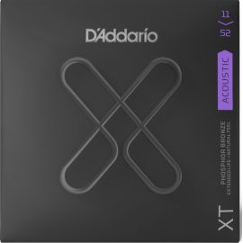 D'ADDARIO XTAPB1152 XT Комплект струн для акустической гитары, фосф.бронза, 11-52, с покрытием