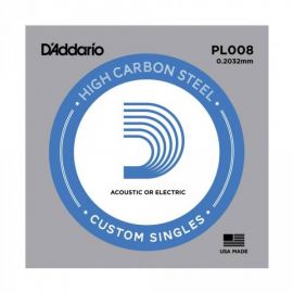 D'ADDARIO PL008 отдельная струна 0.008"