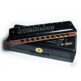 SUZUKI MR-300 C губная гармоника диатоническая Overdrive "C", 10 holes, пластиковый корпус, глянцев