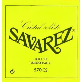 SAVAREZ 570 CS струны для классической гитары,верхние струны - нейлон Cristal Yellow, басовые струны - нейлон Soliste в серебряной обмотке,