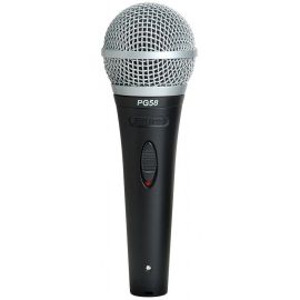 SHURE PG58-QTR кардиоидный вокальный микрофон c выключателем, с кабелем XLR -1/4'