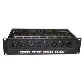 DMX Splitter 8 Блок поддержки сигнала DMX-512, 8-ми канальный, с полной гальванической развязкой DMX