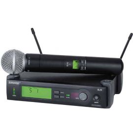 SHURE SLX24E/58 L4E профессиональная двухантенная `вокальная` радиосистема с капсюлем микрофона SM58