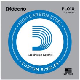 PL010 PLAIN STEEL Отдельная стальная струна без обмотки 0.010" D`Addario PL010