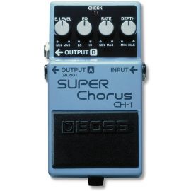 BOSS CH-1 эффект гитарный Super Chorus. Регуляторы E.Level, EQ, Rate и Depth. Индикатор Check. Разъе