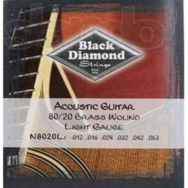 Black Diamond N8020L Струны для акустической гитары .012-.053, bronze 80/20 N8020L