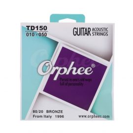 ORPHEE TD 150 Струны для акустической гитары, 80/20 Bronze, 10-50