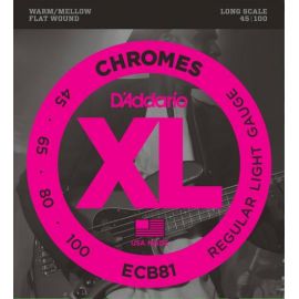 D'ADDARIO ECB81 Набор 4 струн для бас-гитары хромсталь 045-100