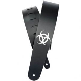 PLANET WAVES 25L-BIO Ремень для гитары кожаный с логотипом BIOHAZARD