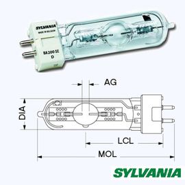 SYLVANIA 7220169; Лампа газоразрядная BA 250 SE D