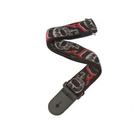 PLANET WAVES 50F02 Ремень для гитары SKULL