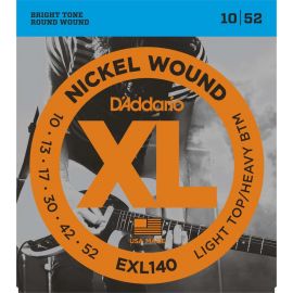 D'ADDARIO EXL140 XL NICKEL WOUND Набор 6 струн для гитары электро никель Light Top/Heavy Bottom 10-5