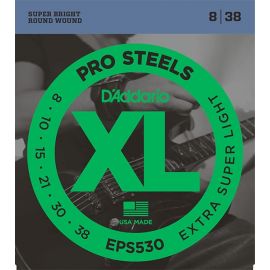 D'ADDARIO EPS530 НАБОР струн для электрической гитары, сталь,  EX SUP LITE