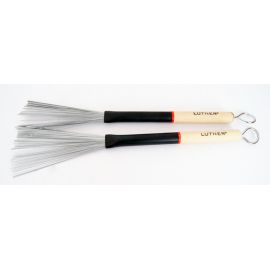 LUTNER SV507 Щетки для барабана металлические.Деревянная ручка, регулируемая длина проволоки. (В упаковке 2 штуки)