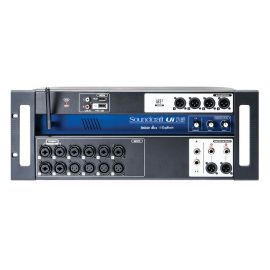 SOUNDCRAFT Ui-16 рэковый микшер, 8 comboXLR входы mic/line, 4 XLR входы mic