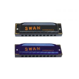 SWAN SW1020-4 Губная гармошка Губная гармошка 10 отверстий.Пластины с язычками: алюминий.Разные цвета.