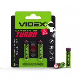 VIDEX LR3/AAA TURBO 2 BLISTER CARD (20/360) батарейка Щелочная (диоксид-марганцевые)