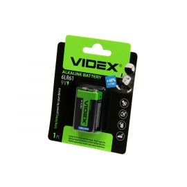 VIDEX 6LR61/9V крона 1 BLISTER CARD (12/96) Батарейка крона