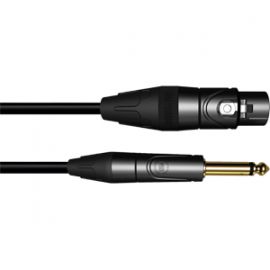 MHI-7 Профессиональный микрофонный кабель 7м, диаметр кабеля 6,5мм, позолоченный джек 6.3мм - гнездо XLR "мама". LEEM