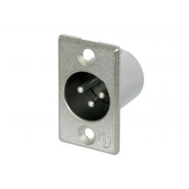 INLINE PA1060 Разъём XLR-M 3х контактный металл. черный (панельный)