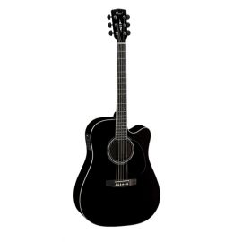 CORT MR710F-BK MR Series Электро-акустическая гитара, с вырезом, черная,Форма корпуса: дредноут