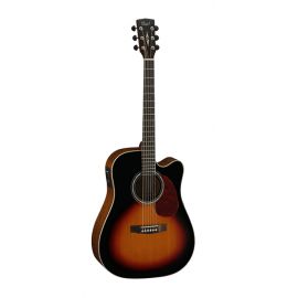 CORT MR710F-SB MR Series лектро-акустическая гитара, с вырезом, санберст,Форма корпуса: дредноут, с