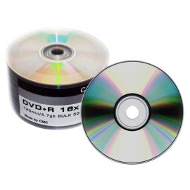 CMC 8596 DVD+R CMC 4,7 Гб 16x с зеркальной поверхностью. Оптический записываемый диск