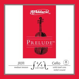 D'ADDARIO J1011-4/4M Prelude Струна А для виолончели размером 4/4, среднее натяжение