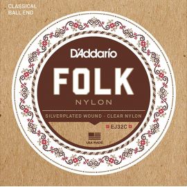 D'ADDARIO EJ32C Folk Nylon Комплект струн для классической/акустической гитары, нейлон