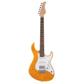 CORT G280-Select-AM G Series Электрогитара, желтая.Накладка грифа: палисандр, радиус 12-16".22 лада.