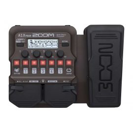 ZOOM A1X FOUR Универсальный процессор для музыкальных инструментов с педалью экспрессии. Акустическая гитара, саксофон, тромбон, скрипка, губная гарманика, контрабас и т. д.