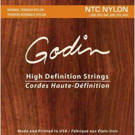 009350 NTC Nylon Комплект струн для классической гитары, среднее натяжение, Godin